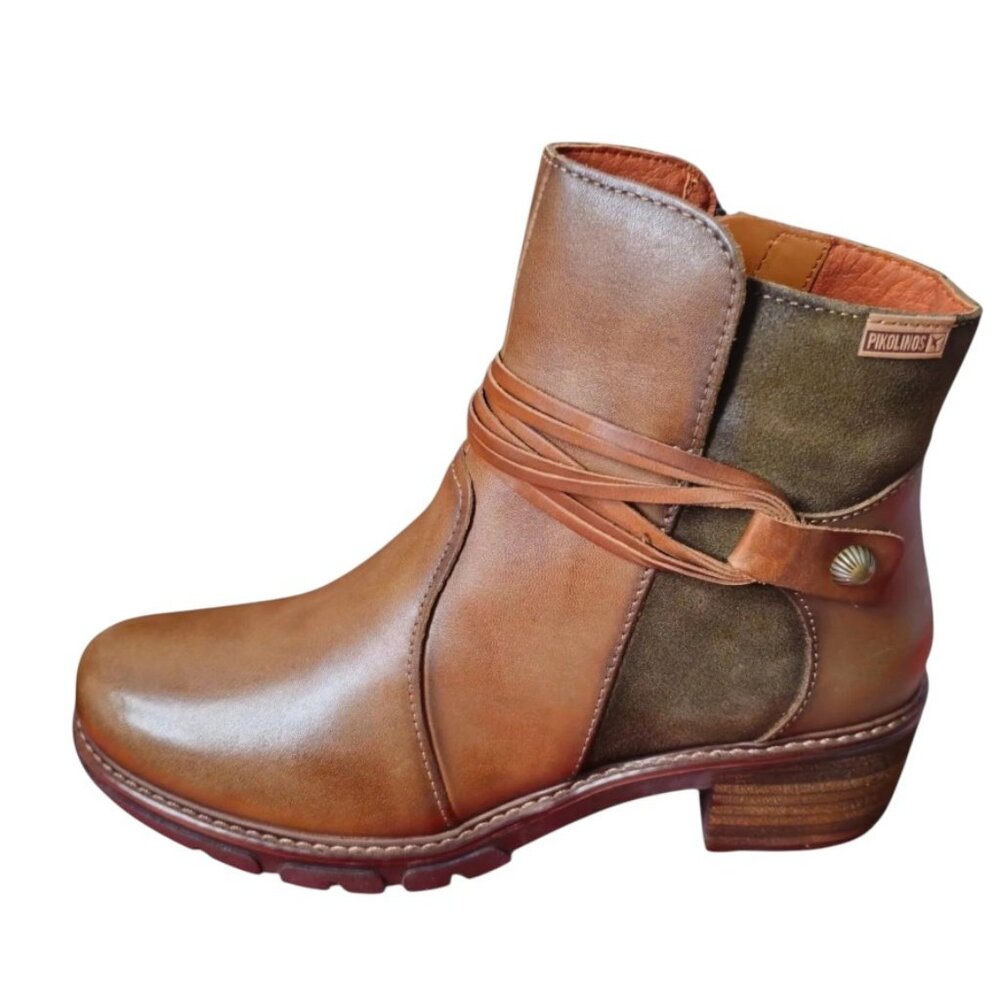 Pikolinos San Sebastia W1T-8906C2 Ankle Boot (Women) - Olive,  US 8 / EU 38 M